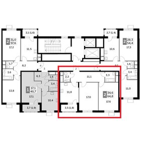 Квартира 64,8 м², 2-комнатная - изображение 2