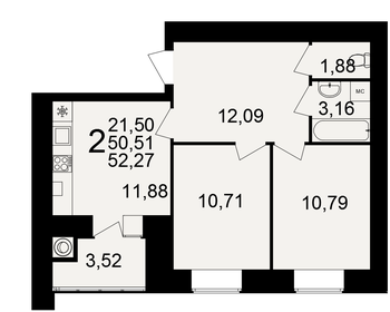 47,2 м², 3-комнатная квартира 3 600 000 ₽ - изображение 74