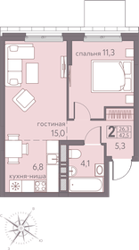 41 м², 2-комнатная квартира 6 000 000 ₽ - изображение 9