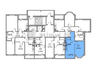 Квартира 38,6 м², 1-комнатная - изображение 2