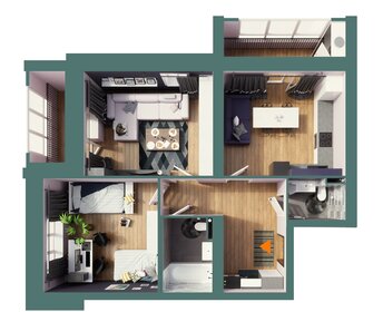 70,1 м², 2-комнатная квартира 7 000 000 ₽ - изображение 84