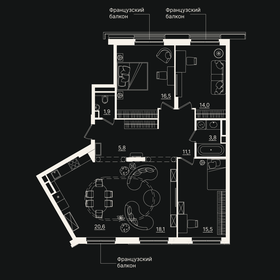 162 м², 4-комнатная квартира 24 500 000 ₽ - изображение 41