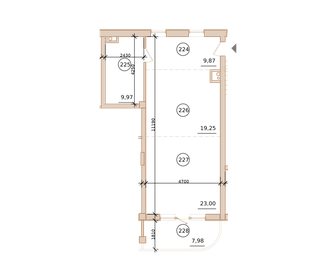 45,3 м², 2-комнатная квартира 4 098 019 ₽ - изображение 17