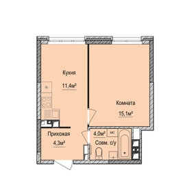35,2 м², 1-комнатная квартира 3 050 000 ₽ - изображение 20