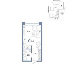 27,6 м², квартира-студия 4 200 000 ₽ - изображение 37