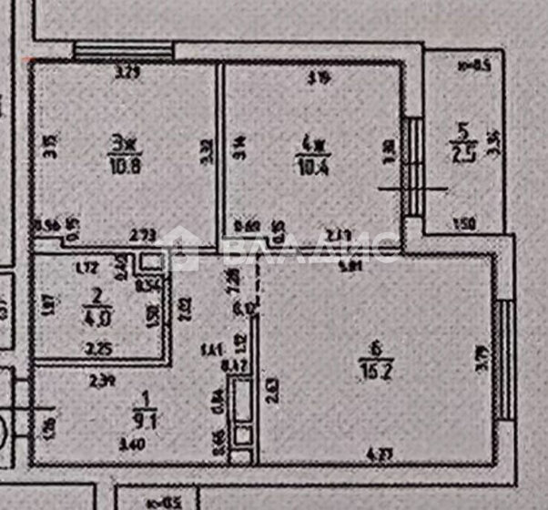 55,5 м², 2-комнатная квартира 8 150 000 ₽ - изображение 1