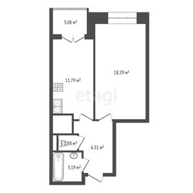 43,4 м², 1-комнатная квартира 4 625 500 ₽ - изображение 12