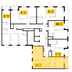 Квартира 62,7 м², 3-комнатная - изображение 2