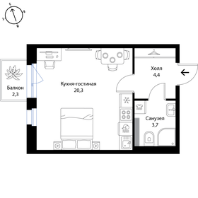 29,1 м², квартира-студия 5 449 091 ₽ - изображение 94