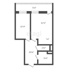 Квартира 55,7 м², 2-комнатная - изображение 2