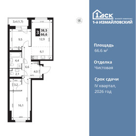 73 м², 3-комнатная квартира 21 500 000 ₽ - изображение 35