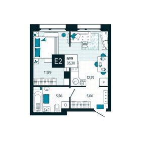 44,2 м², 2-комнатная квартира 4 100 000 ₽ - изображение 92