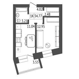 41,6 м², 2-комнатные апартаменты 4 750 000 ₽ - изображение 51