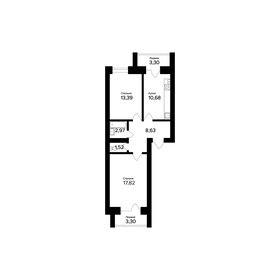 58,7 м², 2-комнатная квартира 5 950 000 ₽ - изображение 100