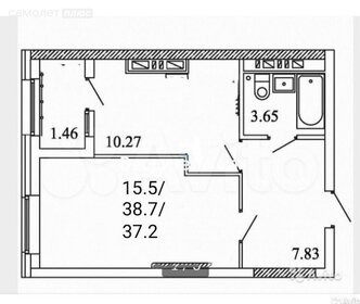 43 м², 1-комнатная квартира 6 800 000 ₽ - изображение 85