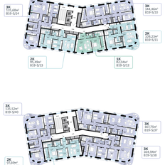 Квартира 95,5 м², 2-комнатная - изображение 2