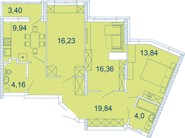 81,2 м², 3-комнатная квартира 7 990 000 ₽ - изображение 27
