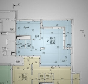 Квартира 85 м², 1-комнатная - изображение 2