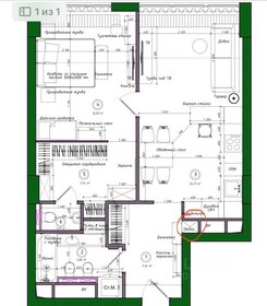 Квартира 66,7 м², 1-комнатная - изображение 1