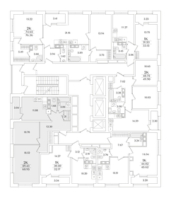 Квартира 61 м², 2-комнатная - изображение 2