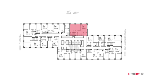 70 м², 2-комнатная квартира 25 000 000 ₽ - изображение 84