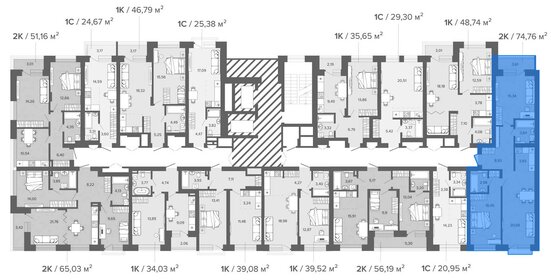 Квартира 75 м², 3-комнатная - изображение 1