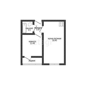 Квартира 45,6 м², 1-комнатная - изображение 1