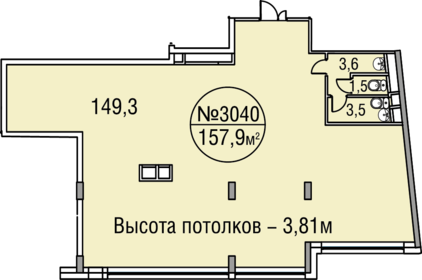 158,1 м², помещение свободного назначения 13 438 500 ₽ - изображение 10