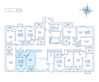 37,4 м², 1-комнатная квартира 4 264 740 ₽ - изображение 28