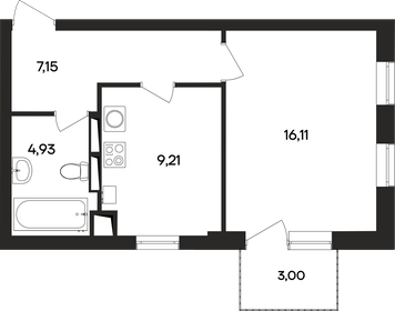 24 м², квартира-студия 3 700 000 ₽ - изображение 19