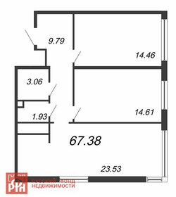 67,4 м², 2-комнатные апартаменты 10 014 016 ₽ - изображение 115