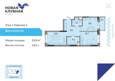 50 м², 2-комнатная квартира 3 500 000 ₽ - изображение 35