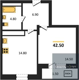 47,6 м², 1-комнатная квартира 5 800 000 ₽ - изображение 39