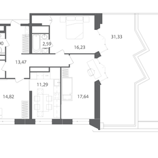 Квартира 92,5 м², 3-комнатная - изображение 3