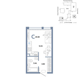 21,8 м², апартаменты-студия 2 900 000 ₽ - изображение 138