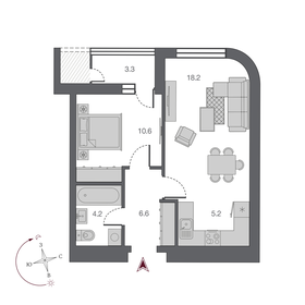 35 м², квартира-студия 5 350 000 ₽ - изображение 67