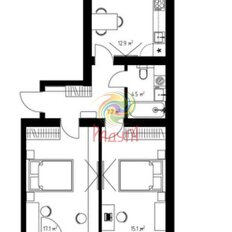 Квартира 58,3 м², 2-комнатная - изображение 2