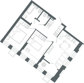 Квартира 61,8 м², 2-комнатная - изображение 1