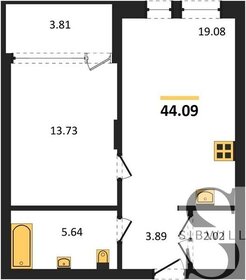 Квартира 44,1 м², 1-комнатная - изображение 1