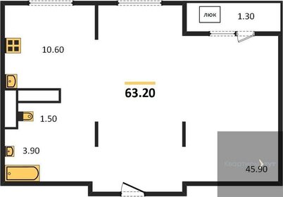 54,7 м², 1-комнатная квартира 7 411 850 ₽ - изображение 16