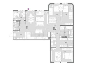 Квартира 163,9 м², 2-комнатная - изображение 3