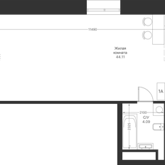 Квартира 54,9 м², студия - изображение 2