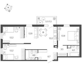 82,2 м², 3-комнатная квартира 9 430 000 ₽ - изображение 2