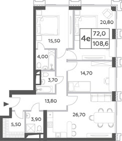 106,7 м², 4-комнатная квартира 43 325 320 ₽ - изображение 32