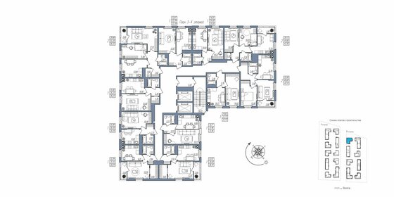 30,7 м², 1-комнатная квартира 2 916 500 ₽ - изображение 25