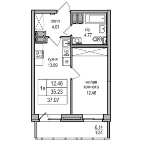 31 м², 1-комнатная квартира 5 950 000 ₽ - изображение 79
