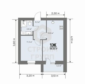 38,5 м², 1-комнатная квартира 3 100 000 ₽ - изображение 67