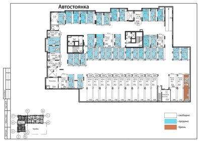 20,1 м², машиноместо 1 500 000 ₽ - изображение 66