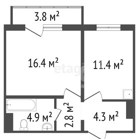 41 м², 1-комнатная квартира 5 300 000 ₽ - изображение 37