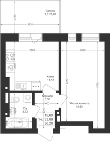 36,2 м², 1-комнатная квартира 6 874 200 ₽ - изображение 88